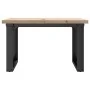 Mesa de centro marco O madera maciza pino y acero 60x60x40,5 cm von , Küchen- und Esstische - Ref: Foro24-3282726, Preis: 73,...