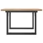 Mesa de centro marco O madera maciza pino y acero 60x60x40,5 cm von , Küchen- und Esstische - Ref: Foro24-3282726, Preis: 73,...