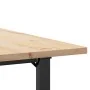 Mesa de comedor marco O madera maciza pino y acero 80x80x75,5cm by , Kitchen and dining tables - Ref: Foro24-3282739, Price: ...