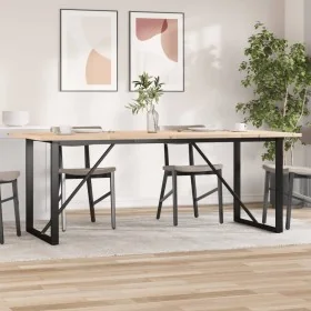 Mesa de comedor marco O madera maciza pino acero 200x100x75,5cm von , Küchen- und Esstische - Ref: Foro24-3282745, Preis: 209...