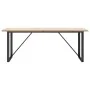 Mesa de comedor marco O madera maciza pino acero 200x100x75,5cm de , Mesas de cocina y de comedor - Ref: Foro24-3282745, Prec...