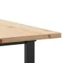 Mesa de comedor marco O madera maciza pino acero 200x100x75,5cm de , Mesas de cocina y de comedor - Ref: Foro24-3282745, Prec...