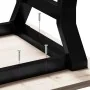 Mesa de centro marco Y madera maciza pino y acero 80x50x40,5 cm by , Kitchen and dining tables - Ref: Foro24-3282772, Price: ...