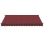 Toldo retráctil automático con LEDs color burdeos 400x350 cm de , Toldos - Ref: Foro24-3215001, Precio: 936,70 €, Descuento: %
