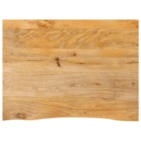 Tablero de mesa borde natural madera maciza mango 80x60x3,8 cm by , Table tops - Ref: Foro24-370500, Price: 85,69 €, Discount: %