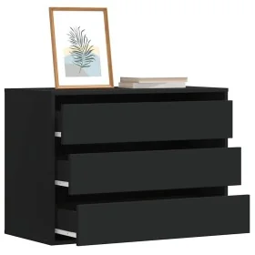 Cajonera de esquina madera de ingeniería negra 80x41x58 cm by , Drawers - Ref: Foro24-852853, Price: 125,44 €, Discount: %