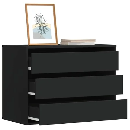 Cajonera de esquina madera de ingeniería negra 80x41x58 cm de , Cajoneras - Ref: Foro24-852853, Precio: 125,44 €, Descuento: %