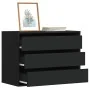 Cajonera de esquina madera de ingeniería negra 80x41x58 cm de , Cajoneras - Ref: Foro24-852853, Precio: 125,44 €, Descuento: %