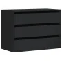 Cajonera de esquina madera de ingeniería negra 80x41x58 cm de , Cajoneras - Ref: Foro24-852853, Precio: 125,44 €, Descuento: %