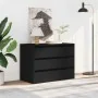 Cajonera de esquina madera de ingeniería negra 80x41x58 cm de , Cajoneras - Ref: Foro24-852853, Precio: 125,44 €, Descuento: %