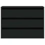 Cajonera de esquina madera de ingeniería negra 80x41x58 cm de , Cajoneras - Ref: Foro24-852853, Precio: 125,44 €, Descuento: %