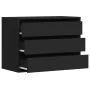 Cajonera de esquina madera de ingeniería negra 80x41x58 cm de , Cajoneras - Ref: Foro24-852853, Precio: 125,44 €, Descuento: %