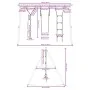 Juego de columpios de exterior con escalera y cuerda de discos de , Columpios y estructuras de juegos - Ref: Foro24-3283604, ...