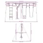 Juego de columpios con columpios, escalera y cuerda de discos de , Columpios y estructuras de juegos - Ref: Foro24-3283627, P...