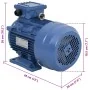 Motor eléctrico trifásico aluminio 3kW/4HP 2 polos 2840 RPM by , Electric motors - Ref: Foro24-148005, Price: 205,35 €, Disco...