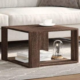 Mesa de centro madera ingeniería marrón roble 51,5x51,5x30 cm de , Mesas de centro - Ref: Foro24-848142, Precio: 43,58 €, Des...