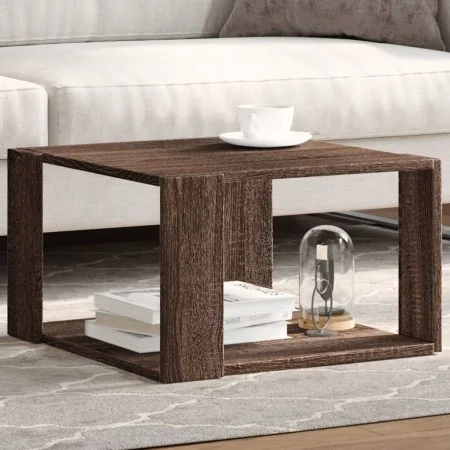 Mesa de centro madera ingeniería marrón roble 51,5x51,5x30 cm de , Mesas de centro - Ref: Foro24-848142, Precio: 43,58 €, Des...