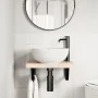 Soportes estante de lavabo 2 unidades trapecio acero negro by , Supports and crossbars - Ref: Foro24-4007283, Price: 31,47 €,...
