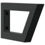 Soportes estante de lavabo 2 unidades trapecio acero negro by , Supports and crossbars - Ref: Foro24-4007283, Price: 31,47 €,...