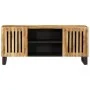Mueble de TV madera maciza de mango rugosa 105x34x46 cm de , Almacenamiento para CD y DVD - Ref: Foro24-377436, Precio: 124,5...