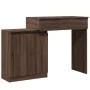 Tocador con luces LED marrón roble 115x37x110,5 cm by , Bedroom Dressers - Ref: Foro24-848233, Price: 124,98 €, Discount: %