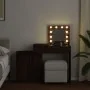 Tocador con luces LED marrón roble 115x37x110,5 cm by , Bedroom Dressers - Ref: Foro24-848233, Price: 124,98 €, Discount: %