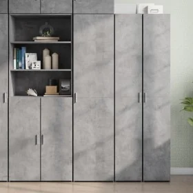 Aparador de madera de ingeniería gris hormigón 45x42,5x185 cm de , Aparadores - Ref: Foro24-3281409, Precio: 154,08 €, Descue...