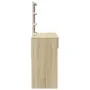 Tocador con LED color roble Sonoma 100x40x130 cm de , Tocadores para dormitorios - Ref: Foro24-848194, Precio: 122,42 €, Desc...