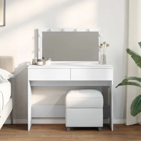 Tocador con luces LED blanco 100x40x120 cm by , Bedroom Dressers - Ref: Foro24-848206, Price: 140,52 €, Discount: %