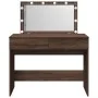 Tocador con luces LED marrón roble 100x40x120 cm de , Tocadores para dormitorios - Ref: Foro24-848212, Precio: 149,91 €, Desc...