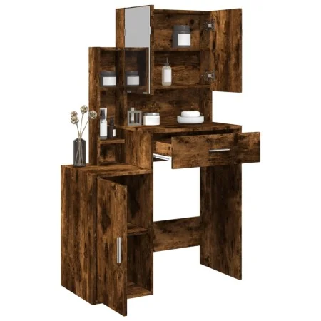 Tocador con mueble roble ahumado 80x35x132 cm von , Schlafzimmerkommoden - Ref: Foro24-848238, Preis: 116,03 €, Rabatt: %