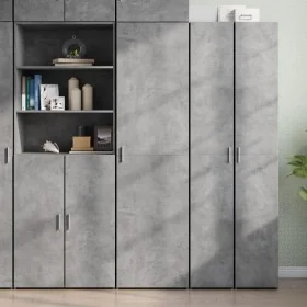 Aparador de madera de ingeniería gris hormigón 50x42,5x185 cm by , Sideboards - Ref: Foro24-3281416, Price: 156,89 €, Discoun...