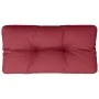 Cojín para sofá de palets de tela rojo tinto 80x40x12 cm de , Cojines para sillas y sofás - Ref: Foro24-360610, Precio: 22,69...