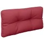 Cojín para sofá de palets de tela rojo tinto 80x40x12 cm de , Cojines para sillas y sofás - Ref: Foro24-360610, Precio: 22,69...