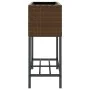 Jardinera con estante ratán sintético marrón de , Maceteros y jardineras - Ref: Foro24-366388, Precio: 62,35 €, Descuento: %