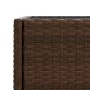 Jardinera con estante ratán sintético marrón de , Maceteros y jardineras - Ref: Foro24-366388, Precio: 62,35 €, Descuento: %