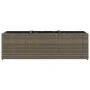 Jardinera con 3 maceteros ratán sintético gris 105x30x32 cm de , Maceteros y jardineras - Ref: Foro24-366418, Precio: 65,35 €...