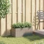 Jardinera de jardín con 2 maceteros ratán PE gris 72x30x32 cm de , Maceteros y jardineras - Ref: Foro24-366424, Precio: 47,02...