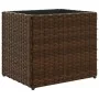Jardinera de ratán sintético marrón 36x30x32 cm de , Maceteros y jardineras - Ref: Foro24-366426, Precio: 36,36 €, Descuento: %