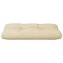 Cojín para sofá de palets de tela beige 80x40x12 cm de , Cojines para sillas y sofás - Ref: Foro24-360604, Precio: 23,44 €, D...