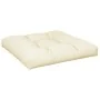 Cojín para sofá de palets tela crema 80x80x12 cm de , Cojines para sillas y sofás - Ref: Foro24-360493, Precio: 38,19 €, Desc...