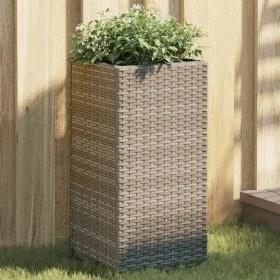 Jardineras 2 unidades ratán sintético gris 30x30x60 cm de , Maceteros y jardineras - Ref: Foro24-3210518, Precio: 95,41 €, De...