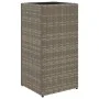 Jardineras 2 unidades ratán sintético gris 30x30x60 cm de , Maceteros y jardineras - Ref: Foro24-3210518, Precio: 95,41 €, De...