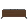 Jardineras con ruedas 2 uds ratán sintético marrón 107x32x38 cm by , Pots and planters - Ref: Foro24-3210526, Price: 137,25 €...