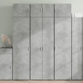 Armario de madera de ingeniería gris hormigón 70x42,5x225 cm by , Sideboards - Ref: Foro24-3281325, Price: 234,32 €, Discount: %