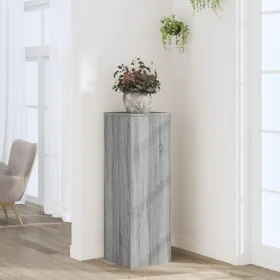 Soportes de plantas madera ingeniería gris Sonoma 33x33x100cm de , Soportes para macetas - Ref: Foro24-852956, Precio: 66,05 ...