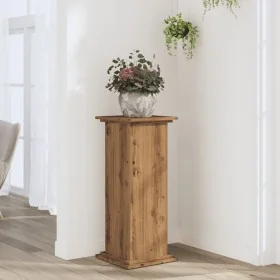 Soportes de planta madera ingeniería roble artisian 33x33x80 cm de , Soportes para macetas - Ref: Foro24-852977, Precio: 54,1...