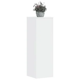 Soportes de plantas 2 uds madera ingeniería blanco 33x33x100 cm de , Soportes para macetas - Ref: Foro24-3307882, Precio: 134...
