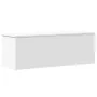 Caja de almacenaje madera de ingeniería blanco 102x35x35 cm de , Baúles de almacenamiento - Ref: Foro24-840688, Precio: 94,15...