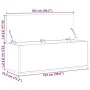 Caja de almacenaje madera de ingeniería blanco 102x35x35 cm de , Baúles de almacenamiento - Ref: Foro24-840688, Precio: 94,15...